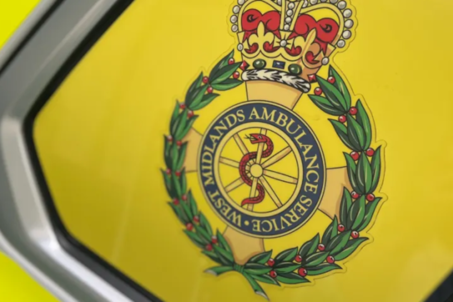 close up of Ambulance service logo on a vehicle